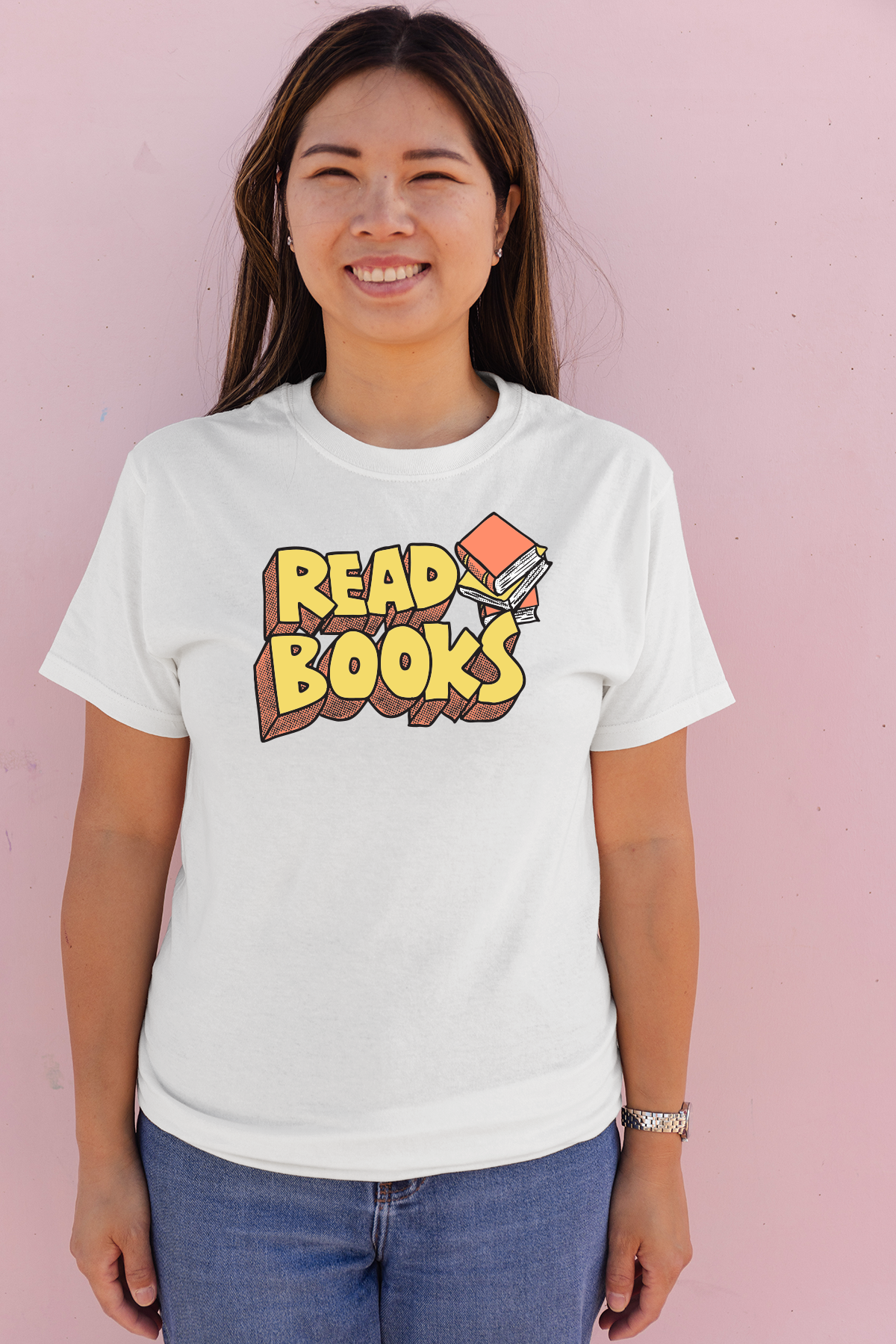Whistle & Flute Retro Read Books T-Shirt
